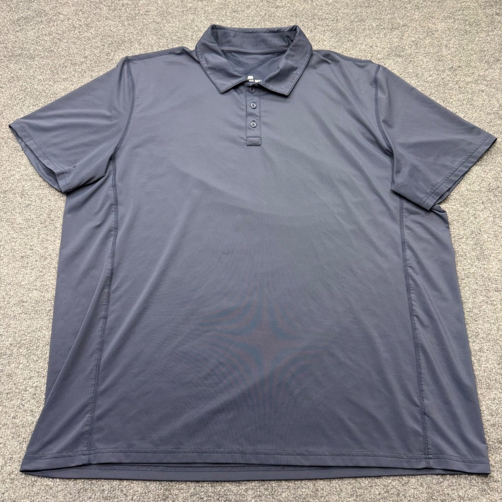 The Normal Brand Performance Polo Shirt Mens XXL Navy Blue Short Sleeve Golf Top